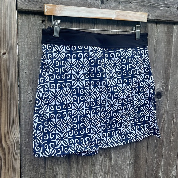 Rip Skirt Hawaii Navy/White Velcro Wrap Around Beach Skirt,Small - Picture 2 of 11